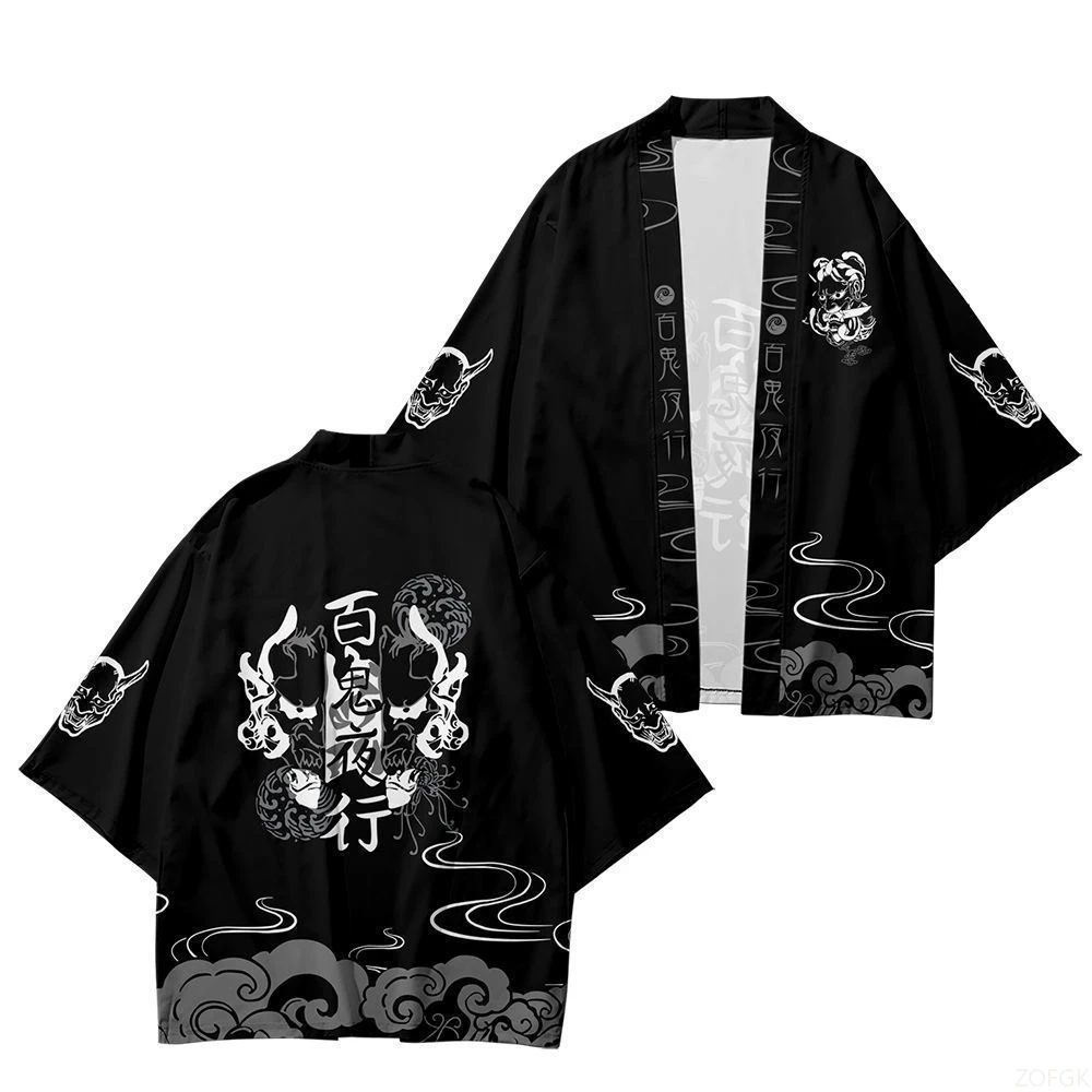 Summer Clothing Cartoon - Japanese Kimono Cardigan Shirt Women Haori