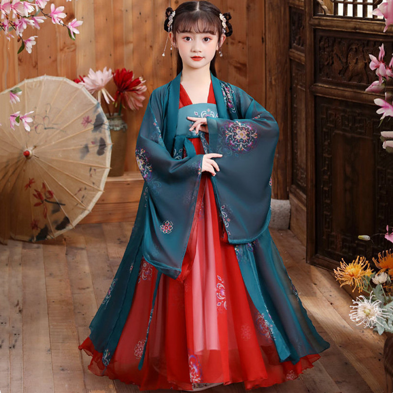 Summer Clothing Toddler - Summer Hanfu Dress Girl Fairy Tang