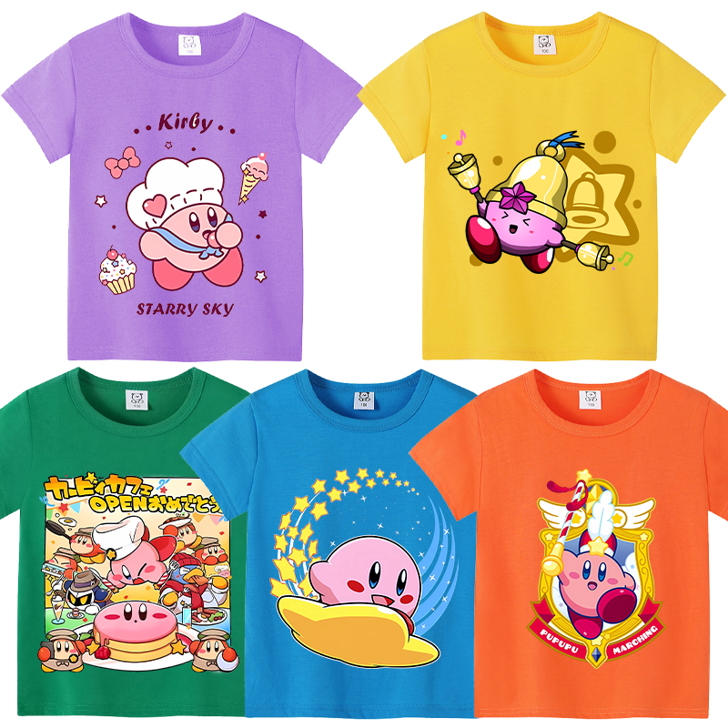 Summer Clothing Toddler - Star Kirbys Summer Short Sleeve Kid