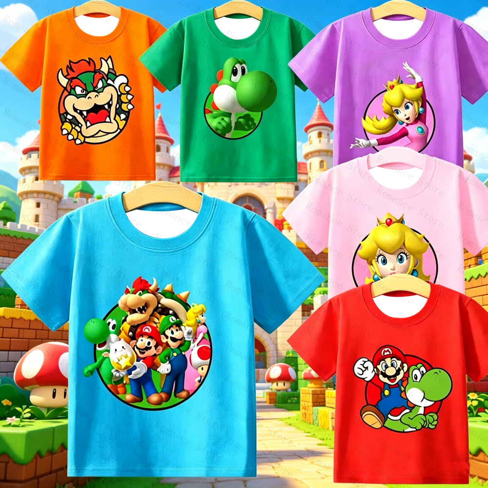 Summer Clothing Toddler - Game Marios Bros Kids T Shirt