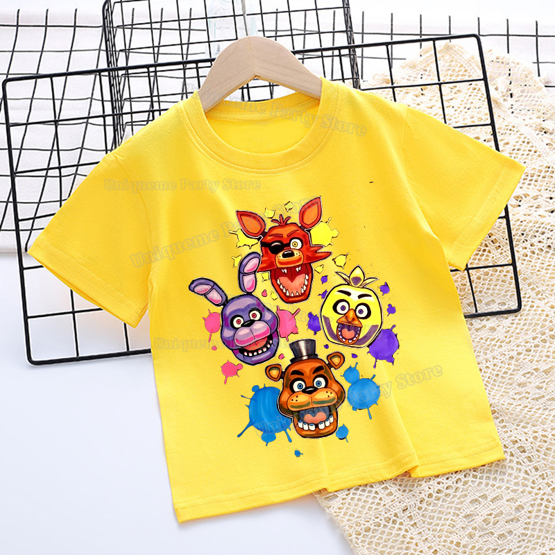 Five Night At Freddys T Shirt  - đánh giá và giá Summer Clothing Toddler