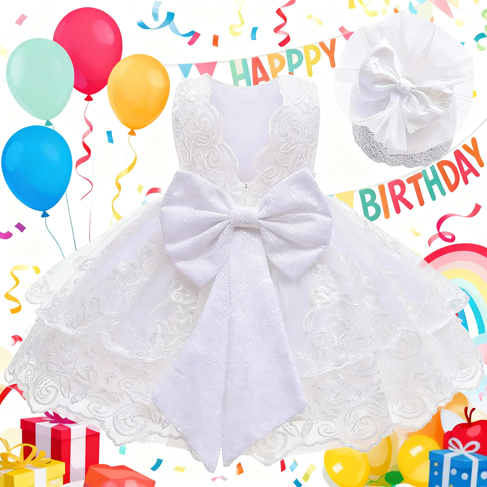 Newborn White Baptismal Costum - đánh giá và giá Summer Clothing Toddler