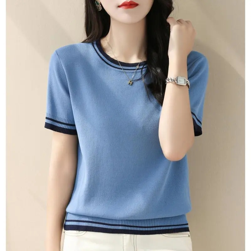 New Summer V-neck Knitted Swea - đánh giá và giá Summer Clothing Yarn