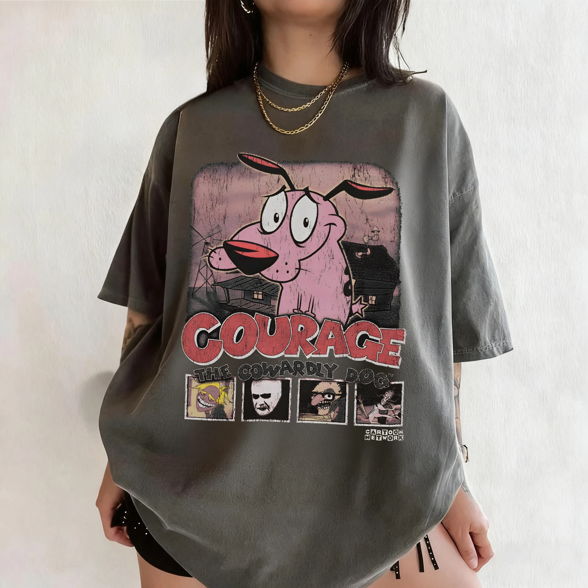 Summer Vintage Courage The Cow - đánh giá và giá Summer Clothing Cartoon