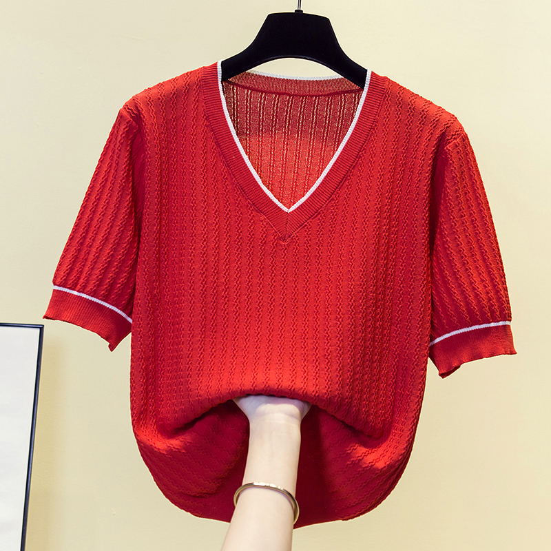 Vintage Knit Sweater T-shirt W - đánh giá và giá Summer Clothing Yarn