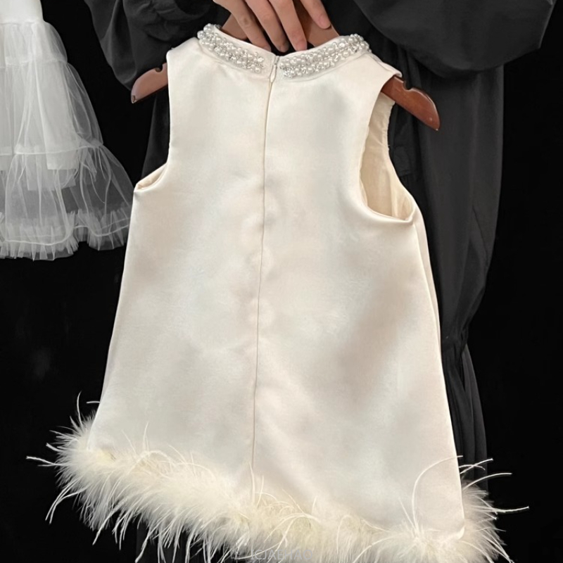 2025 New Girls Satin Feather P - đánh giá và giá Summer Clothing Toddler