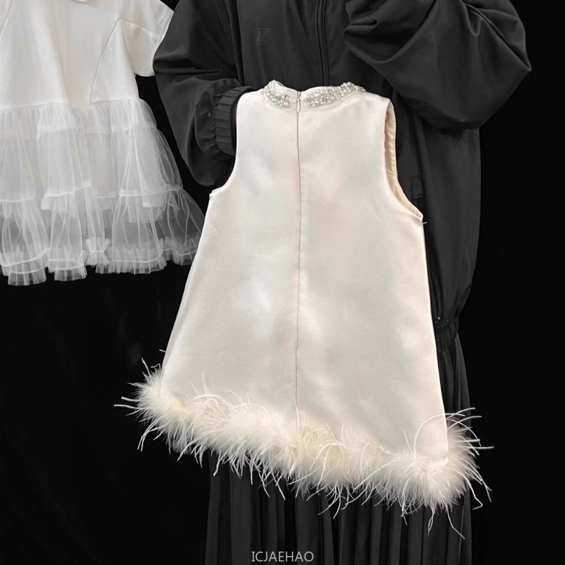 2025 New Girls Satin Feather P - đánh giá và giá Summer Clothing Toddler