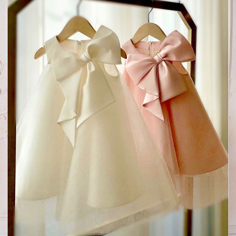 Summer Big Bow Baby Girl Dress - đánh giá và giá Summer Clothing Toddler
