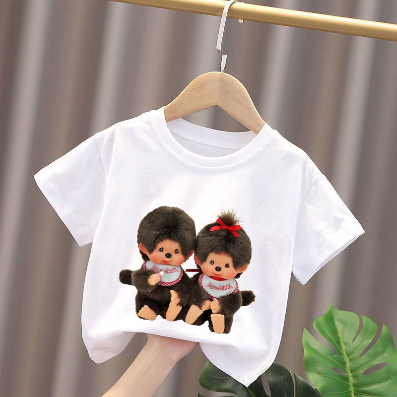 Monchhichi Kids T-shirts Anime - đánh giá và giá Summer Clothing Cartoon