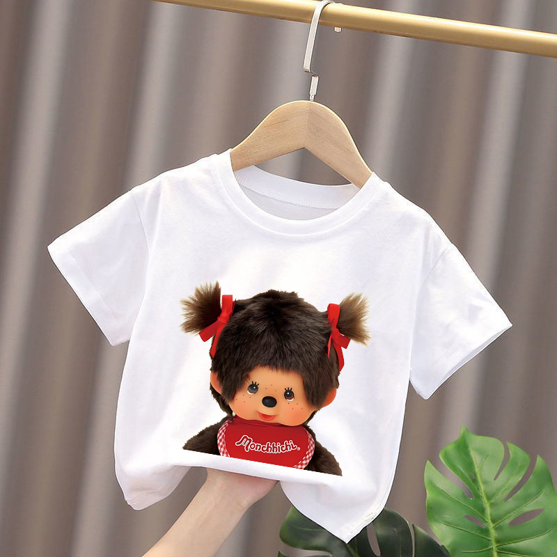 Monchhichi Kids T-shirts Anime - đánh giá và giá Summer Clothing Cartoon