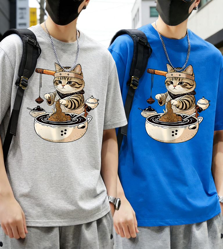 Master Cat Is Making Lamian No - đánh giá và giá Summer Clothing Cartoon