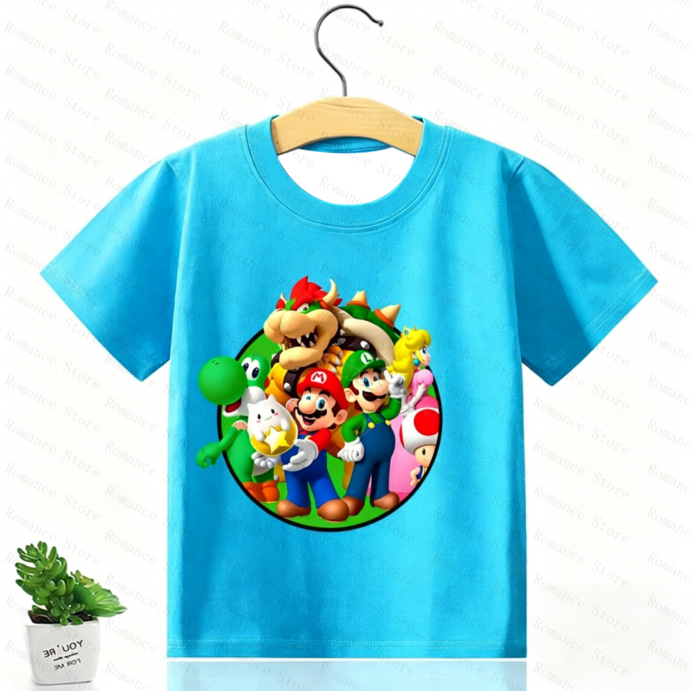 Game Marios Bros Kids T Shirt  - đánh giá và giá Summer Clothing Toddler