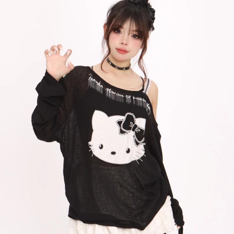 American Hello Kittys Long Sle - đánh giá và giá Summer Clothing Yarn