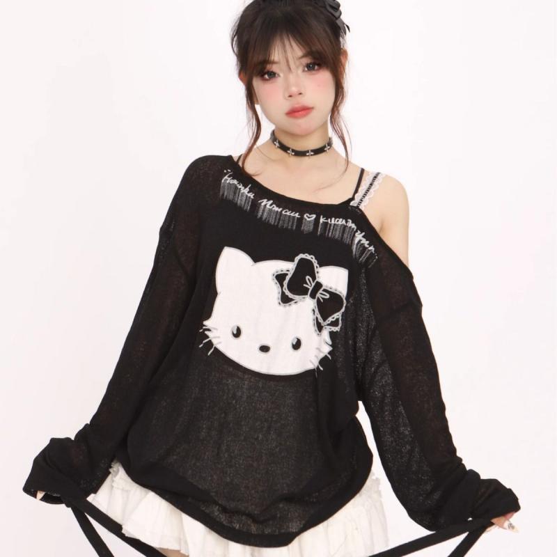 American Hello Kittys Long Sle - đánh giá và giá Summer Clothing Yarn