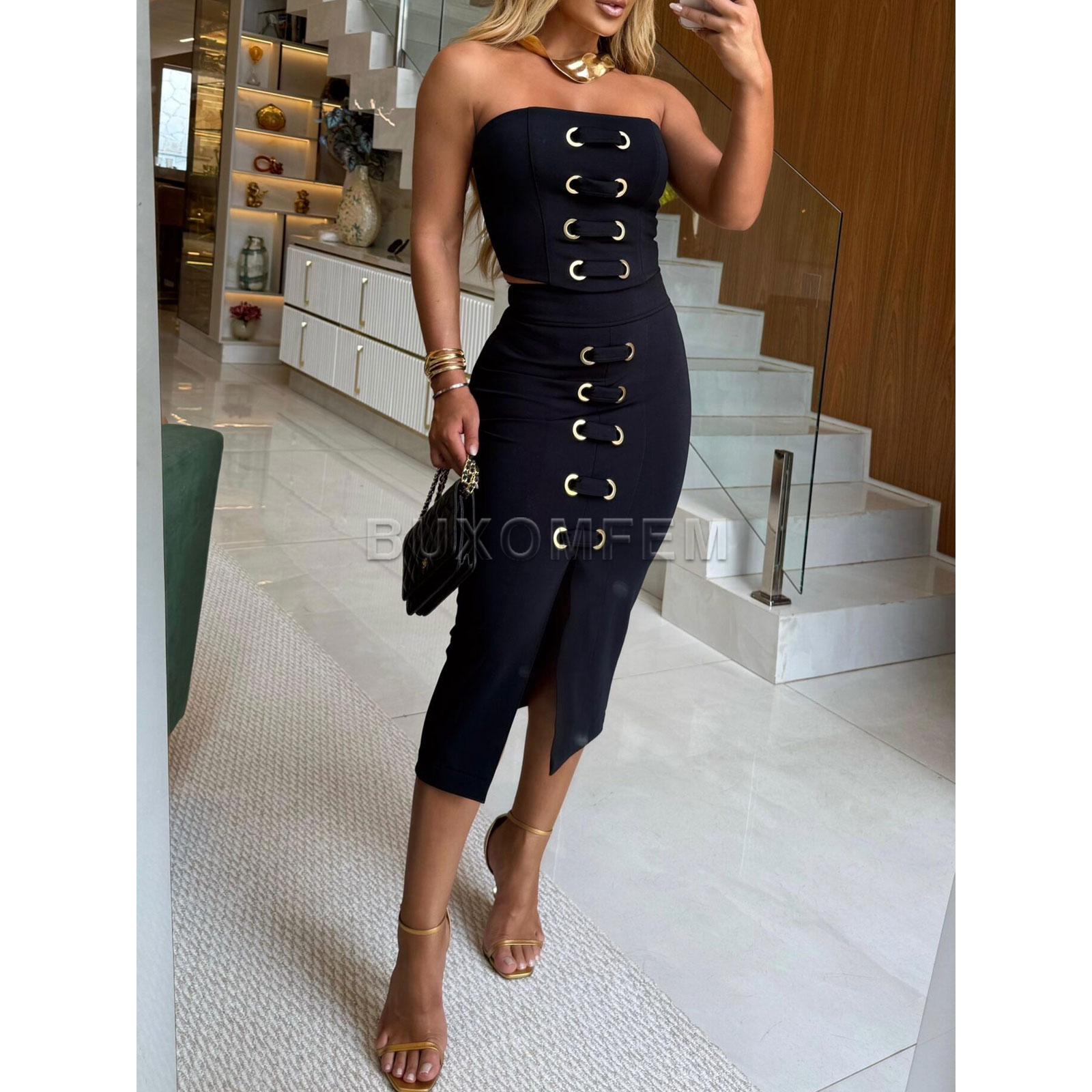 Ladies Wrapped Hip Slit Long S - đánh giá và giá Summer Clothing Wraps