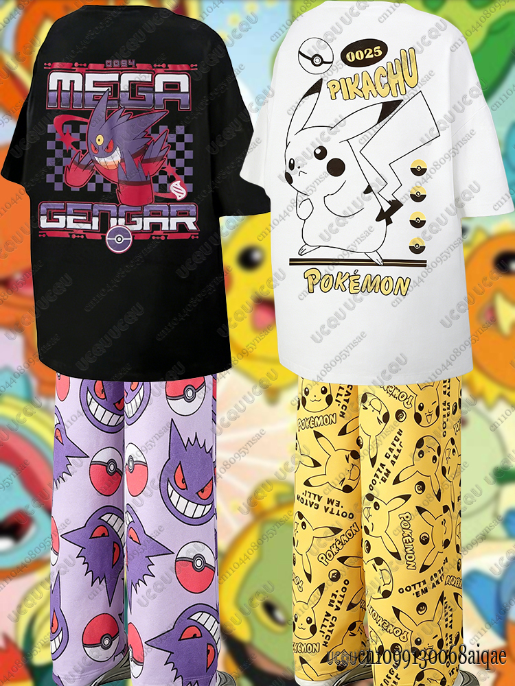 2026 Anime Pikachu&Gengar Summ - đánh giá và giá Summer Clothing Cartoon